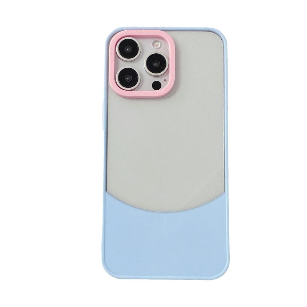 The Color-blocking Phone Case Is Suitable for The Simple Protective Case of IPhone15 14max and The Personalized Case of Apple 16pro