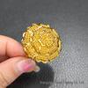 Dubai 24k Gold Filigree Flower Ring - Women's Wedding Jewelry for Global Elegance