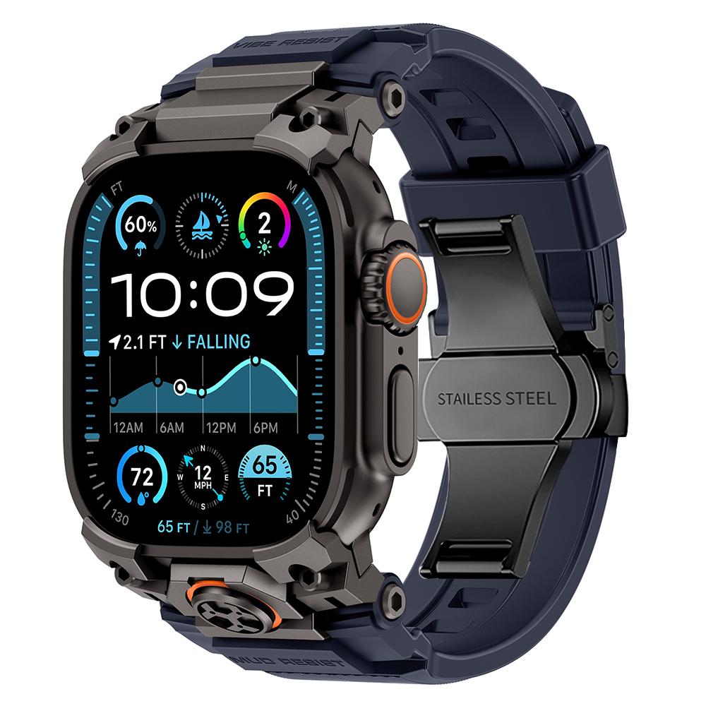 Silicone Band for Apple Watch Ultra 3 2 49mm Luxury Wrist Strap for Iwatch Ultra 49MM Mens Style Bracelet Replacement Watchband