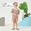 Baby Clothes Summer Short Sleeve Overalls Set Baby Clothes Overalls Boys Girls Cotton Gauze Embroidery Border Cute 80 90 [Volunboy] T-Shirt 2-Piece