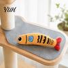 Bite Resistant Cat Fish Catnip Toy, Squeaky Linen Chew Safe Zipperless Kicker Kitten Toy for Indoor Cats Biting Kicking Boredom Relief Realistic Shape