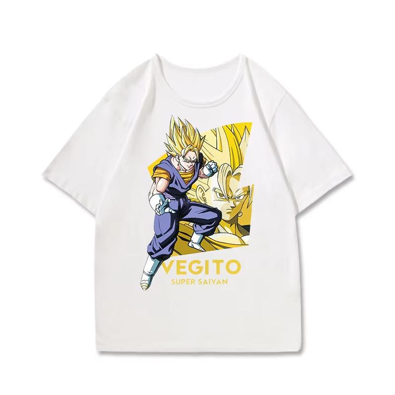 2026 Dragon Ball Joint Short-sleeved T-shirt Unisex's and Women's Dragon Ball Super Clothes Pure Cotton Comfortable and Casual