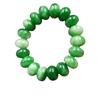 Light Green Jade and Emerald Bead Bracelet with Clasp