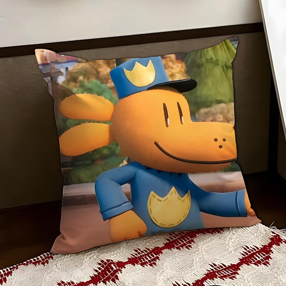 Anime DDogman Cushion Cover Reversible Soft Durable Pillow Cover Home Car MultiScene Use for Daily Comfort