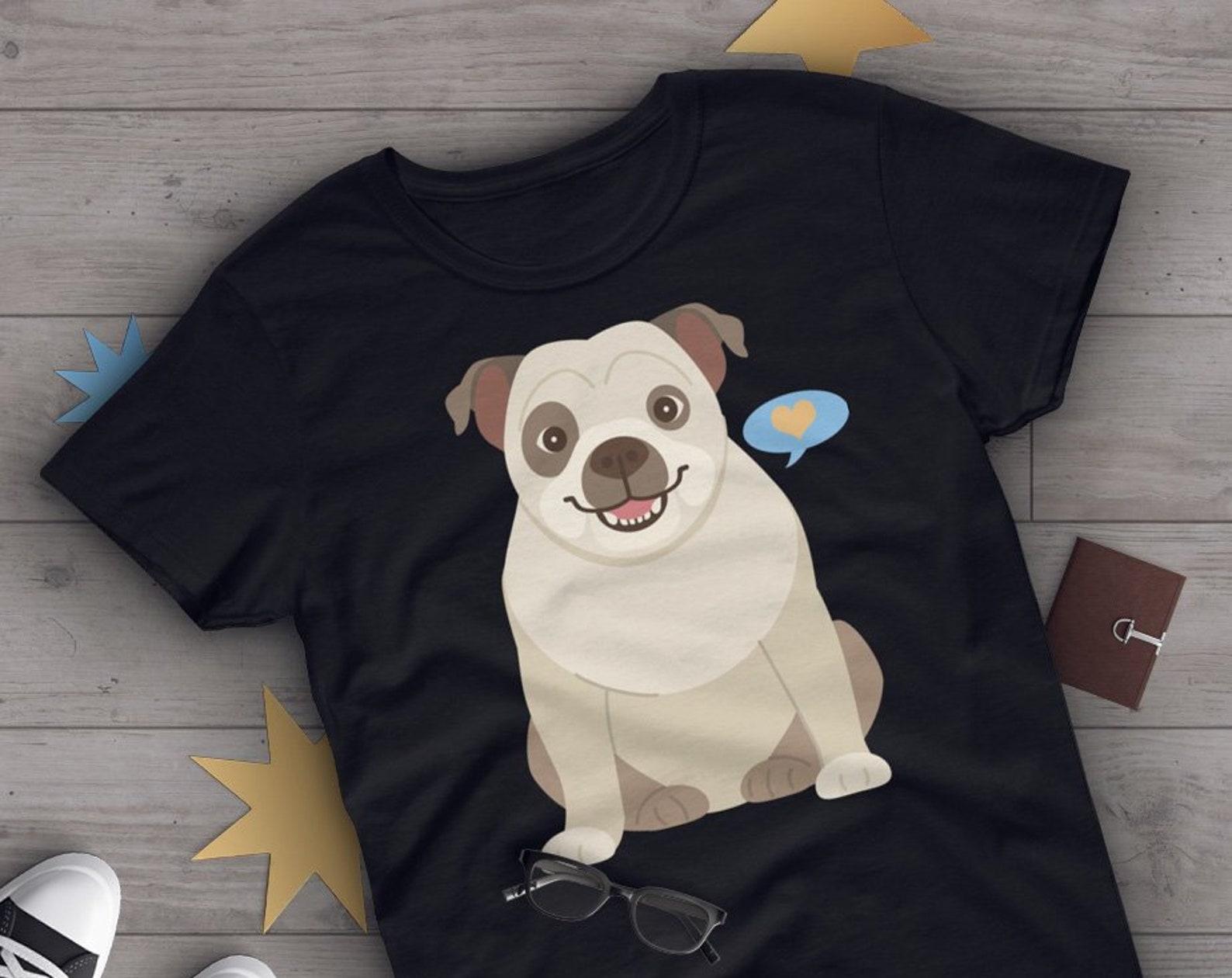 English Bulldog Shirt,  , Bull Dog Lover Gift, Cute Bulldog Mom T-shirt, English Bulldog Lover TShirt, Pet Graphic Tee, Tops, Blue 110