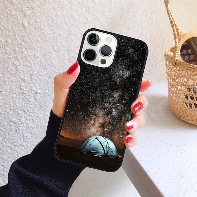 Camping Nature Mountain Phone Case for iPhone 17 Air 16 Coque 15 14 12 13 PLUS 11 PRO MAX Back Cover Fundas Shell