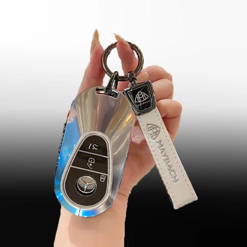 REE4 Car Smart Key Cover Case Remote Shell Fob Holder For Mercedes Benz C E S Class GLC W206 W223 W214 E300 C260 C300 S450 S500 S400