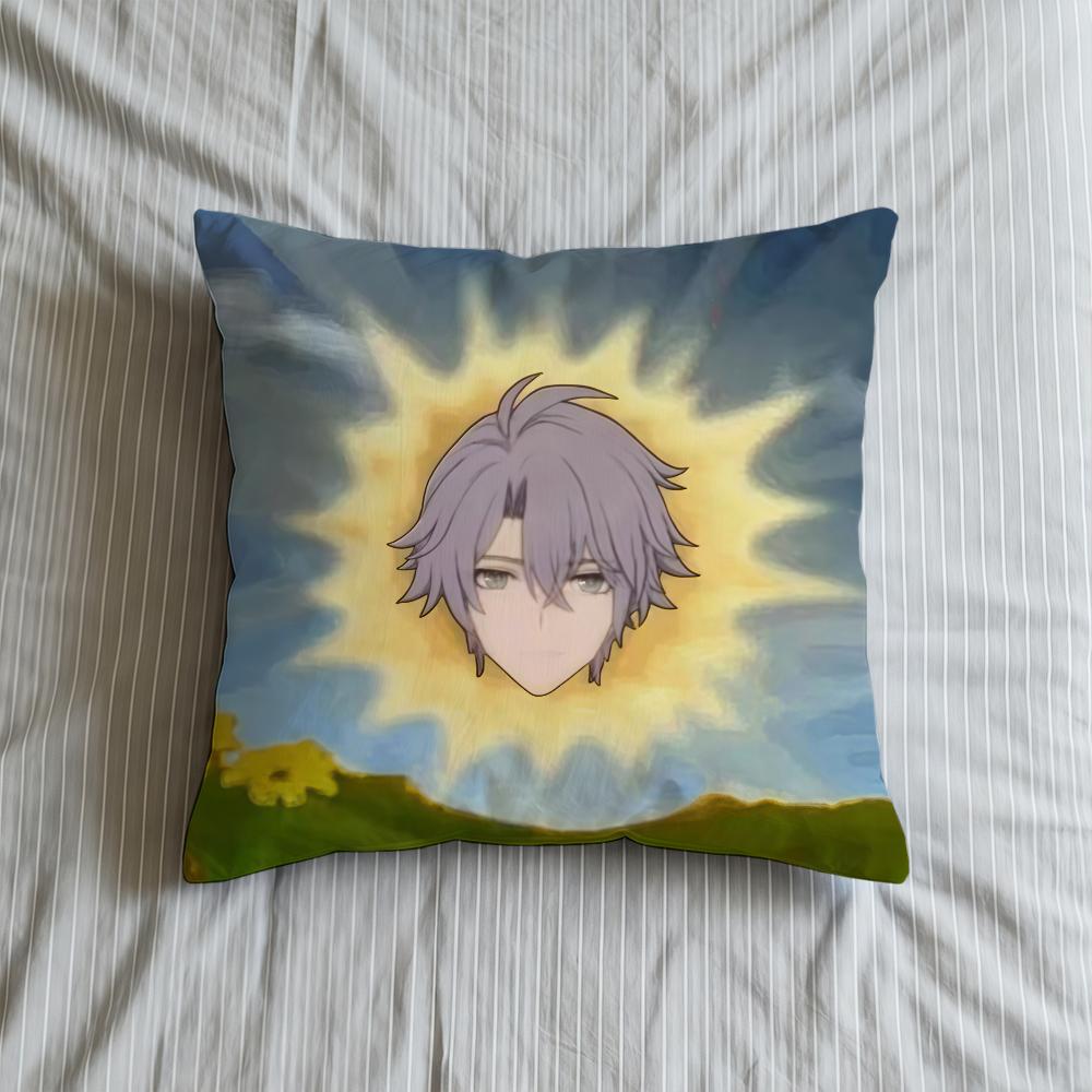 Cushion Cover Soft Case Sofa Living Honkai Phainon Room Home Comfortable Rail Office Decor Protective Star Pillow