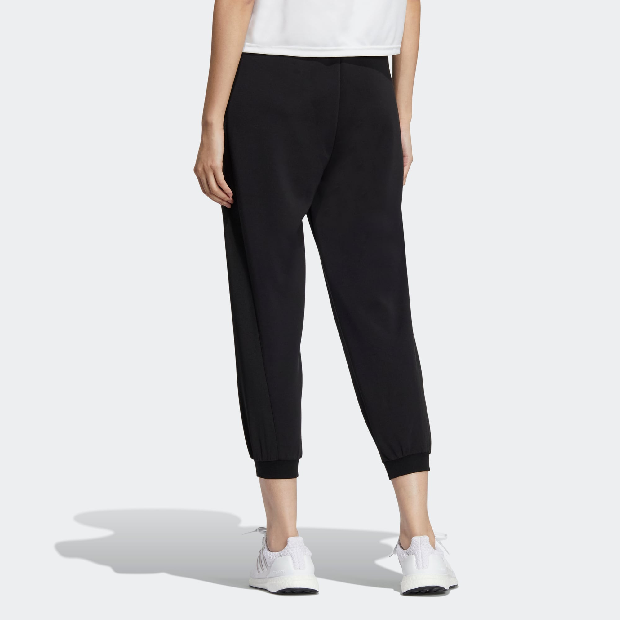 Adidas с логотипом и эластичной резинкой на талии — фото 3