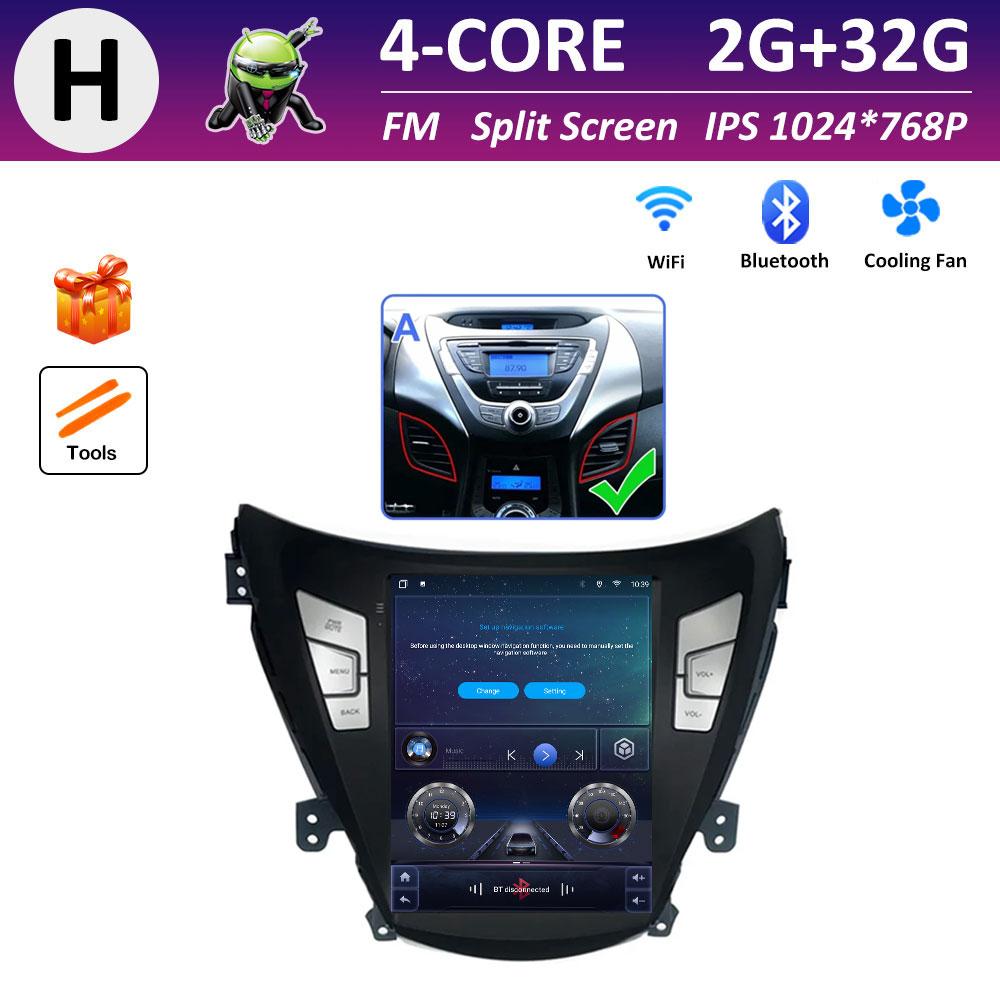 

Bluetooth Android Intelligent System для Hyundai Elantra 2012 - 2013 GPS-навигация DSP стерео головное устройство аксессуары No 2 din 4G