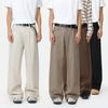 Basic Simple Solid Color Straight Wide Leg Classic Casual Wash Jeans Tide