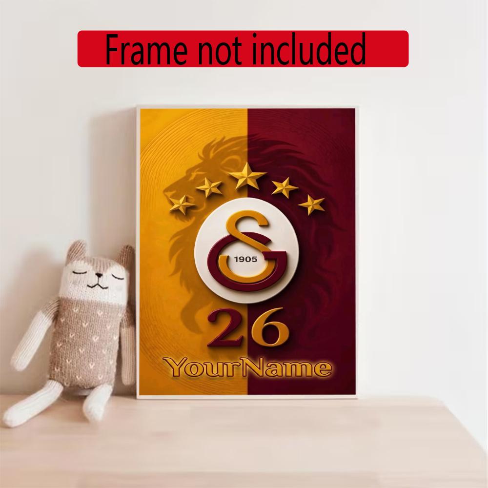 Galatasaray Customize Your Name Diamond Painting Round Diamond Diy Frameless Holiday Artwork Suitable For Home Office Wall Decoration