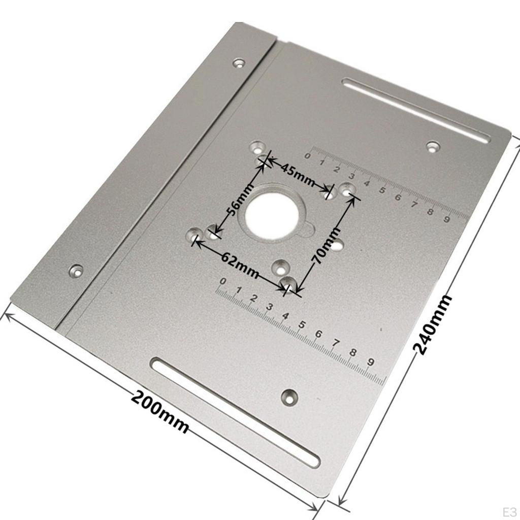 Aluminium Table Insert Plate Fence Sliding Brackets for Woodworking Benches