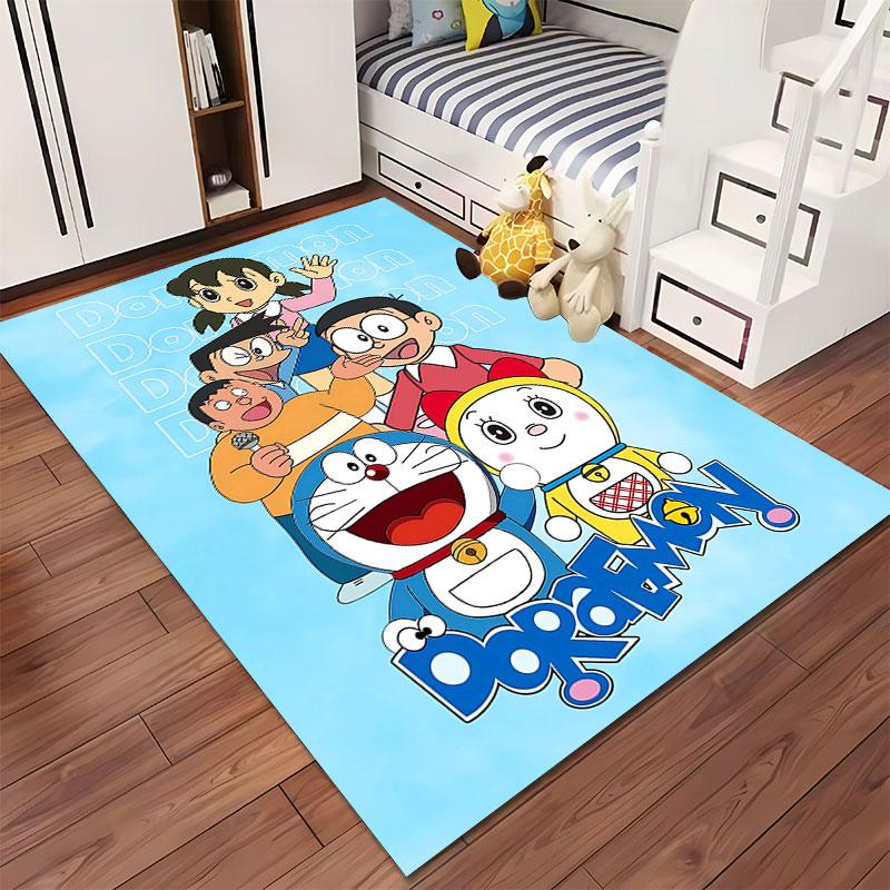 Doraemon Cartoon Character Carpet suitable as a non-slip mat for the living room or bedroom sofa