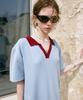 Dyuidyui V-Collar Long Dress_Blue