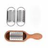 Stainless Steel Wood Cheese Shredder Silver Brown Grater Box Practical Cheese Grater  Kitchen