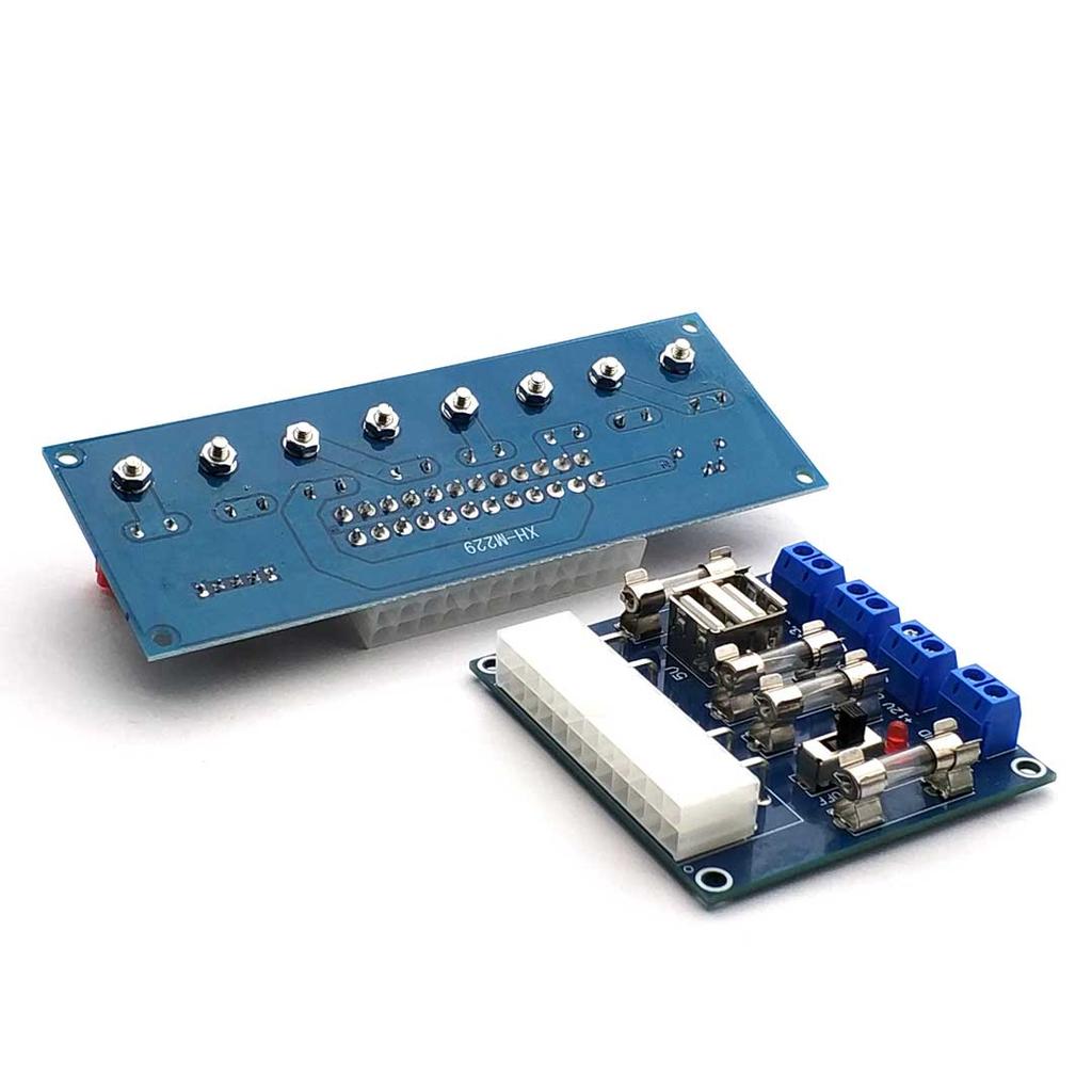 XH-M229 Desktop PC Chassis Power ATX Transfer To Adapter Board Power Supply Circuit Outlet Module 24Pin Output Terminal 24 Pins