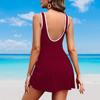 2025 European Sporty One-piece Swimsuit: New Flattering and Conservative Beachwear Style