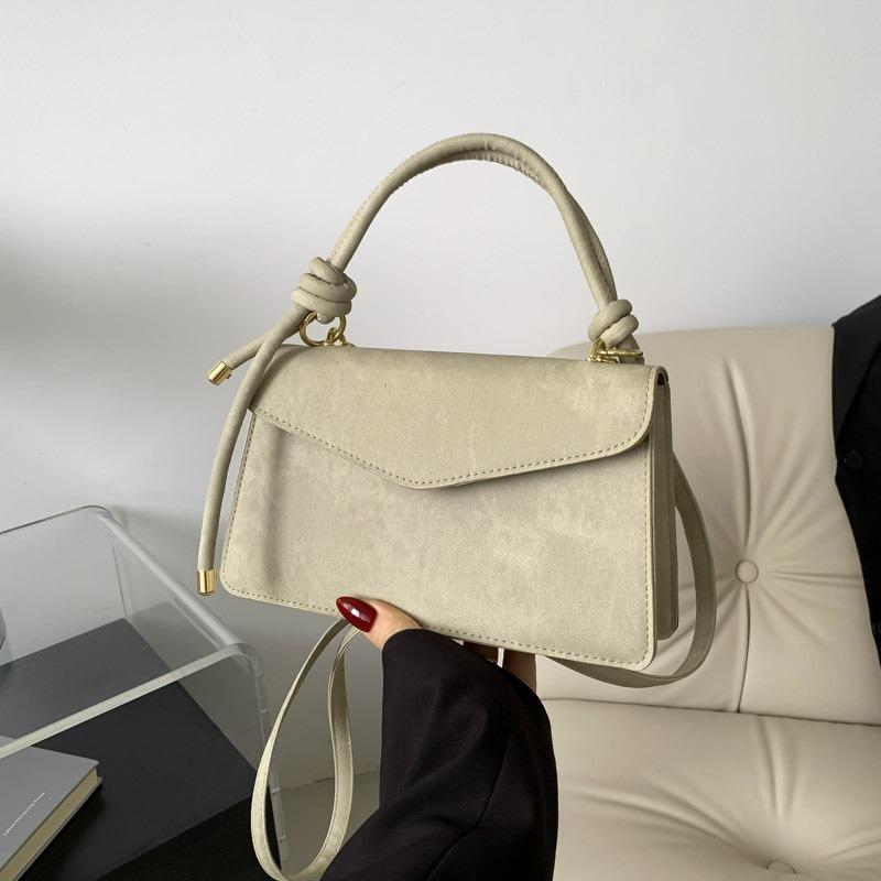 Fashionable Women's New Shoulder Bag Pure Color Handbag Versatile Simple Casual Diagonal Bag Flaps Small Square Bags Shoulder