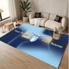 Personalized Crystal Velvet Carpet Lazio FC Pattern Non Slip Floor Rug