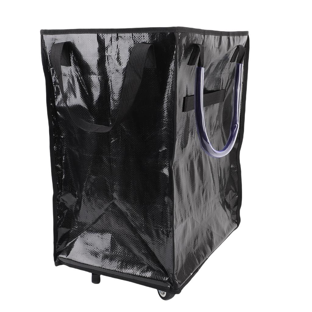 Reusable Grocery Bag On Wheels Water Proof Large Capacity Rolling Tote Bag with Reinforced Handles