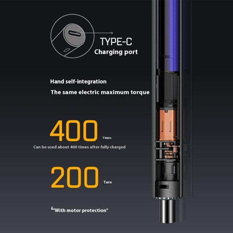 58 in 1 Magnetic Screwdriver Set With Rechargeable Battery Compact Cordless Tool For Electronics And Home Improvement