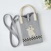 Knitted Handbag Casual Women's Mobile Phone Bag