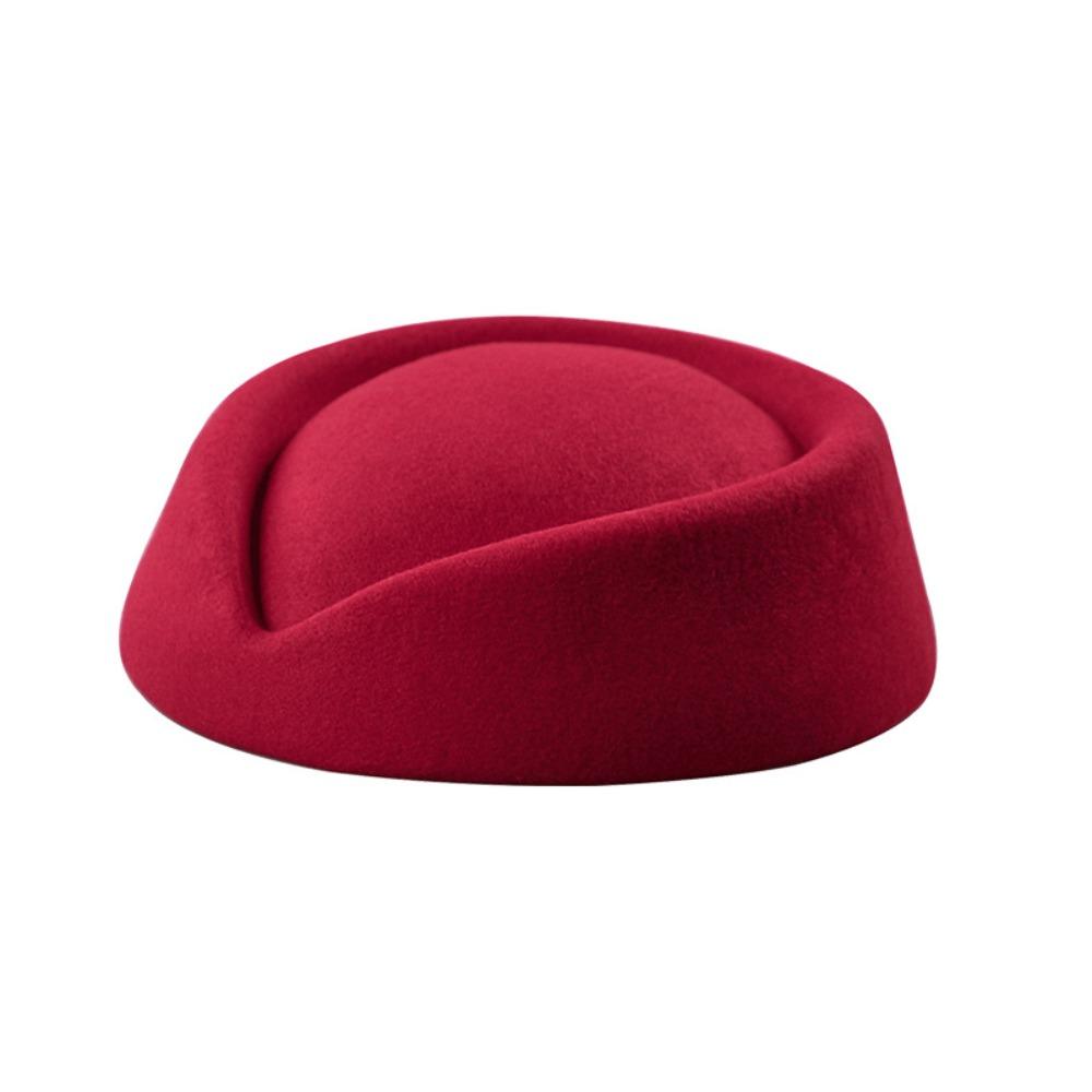 Fashion Stage Performance Beret Hat Cosplay Masquerade Party Airline Stewardess Caps Uniform Caps