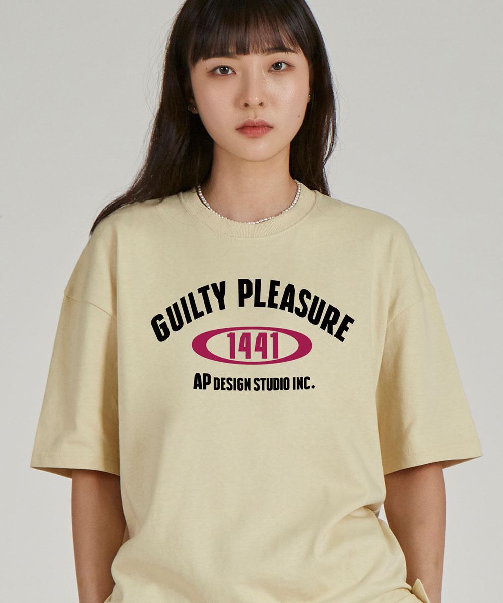 Астральная проекция guilty pleasure Круглый вырез Хлопок 15-count Футболка с коротким рукавом_Масло L