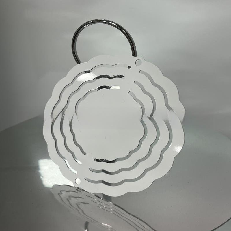 Aluminum Diy Heat Transfer 3d Wind Chime Hanging Ornament For Home Decor And Gift