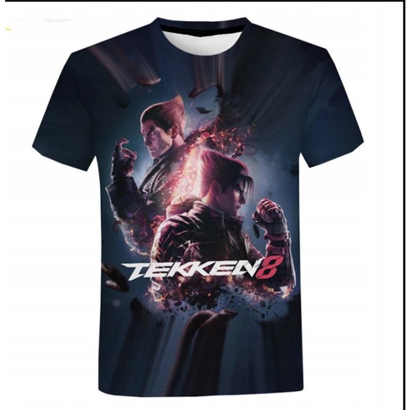 Summer 3D Digital Printed T-shirt Men's Casual Wolf Pattern Loose and Trendy Casual Round Neck Short Sleeved Top T-Shirts Men’s