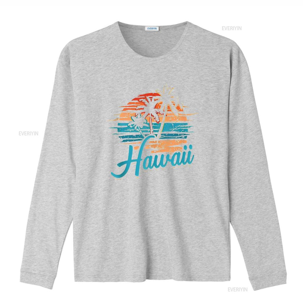 Womens Hawaiian Island Tropical Hawaii Design Vacation Souvenir T Shirt vintage Washed Top For Everyday Wear Comfortable Unisex