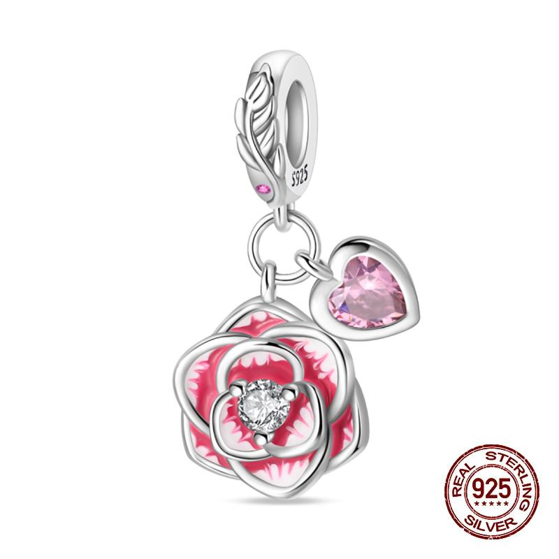 Neue Kupfer Romantische Liebesbrief Hochzeit Ringe Charms Perlen Passend für 3mm Original Armband DIY Schmuck Verlobungsgeschenke