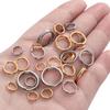 10-1000Pcs Stainless Steel Jump Rings Split Rings Connectors For DIY Jewelry Finding Making Accessories