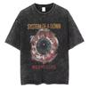 System of A Down Toxicity Album Graphic Washed Tshirt Unisex Women Rock Oversized T Shirts Unisex Vintage Alternative Metal Tshirts