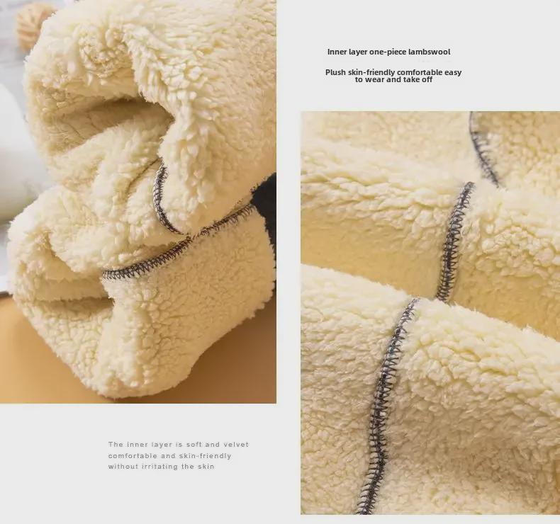 Stilvolle schwarze, mit Samt gefütterte Winter-Leggings für Mädchen - Warme und gemütliche Hosen für Kinder