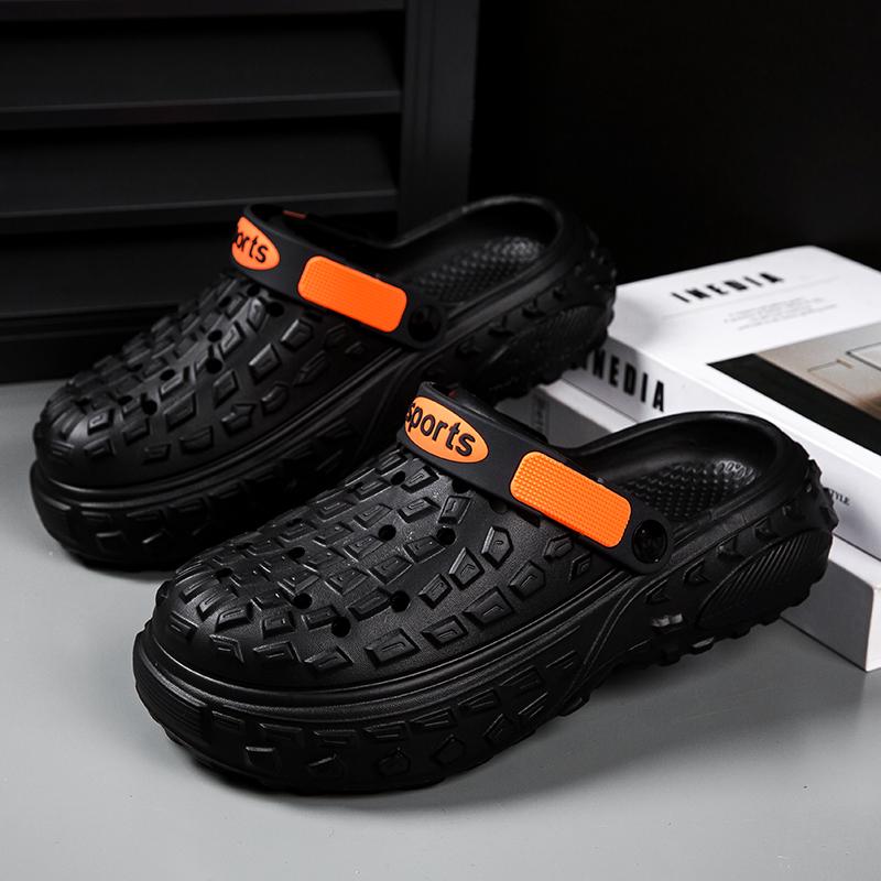Fashion 2025 Summer New Slippers Men Outdoor Garden Clogs Male Casual Shoes Fashion Luxury Sandals Comfort Home Soft Slippers 40-45