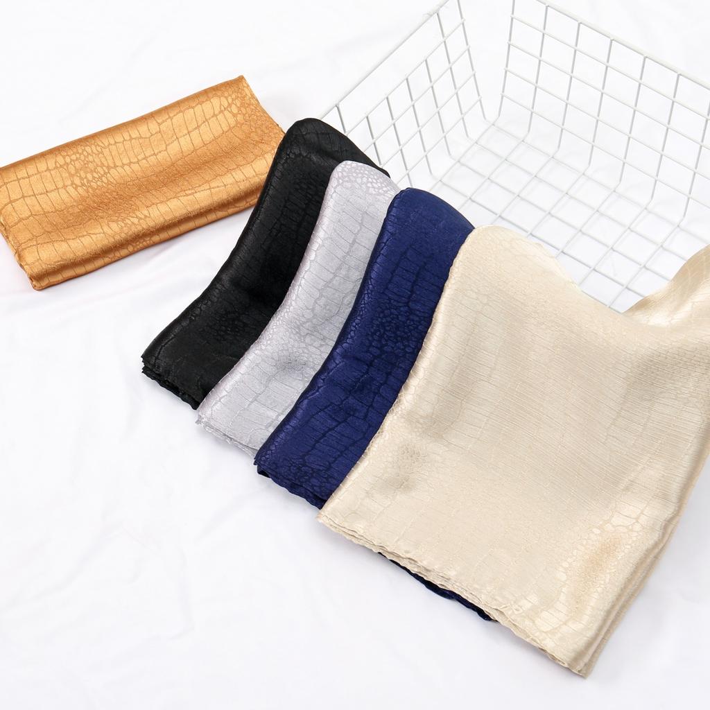 New Wrinkle Satin Silk Hijab Scarf For Woman Muslim Hijabs Shawls Fashion Long Wraps Luxury Shinny Headband Foulard Turban