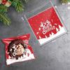 100 Pcs Christmas Decorations Cookie Bags Small Snack Bag Gift Packaging Bag