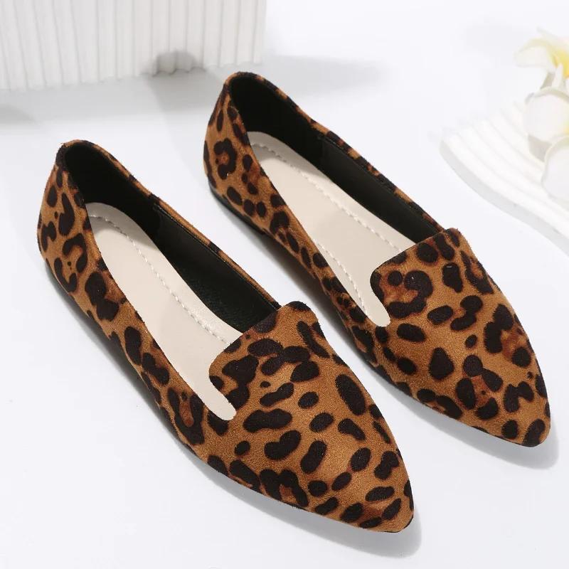 Pointed Toe Breathable Comfortable Simple Women's Shoes New Casual Fashion Shallow Mouth Lightweight Flat Shoes NO:1-35-1