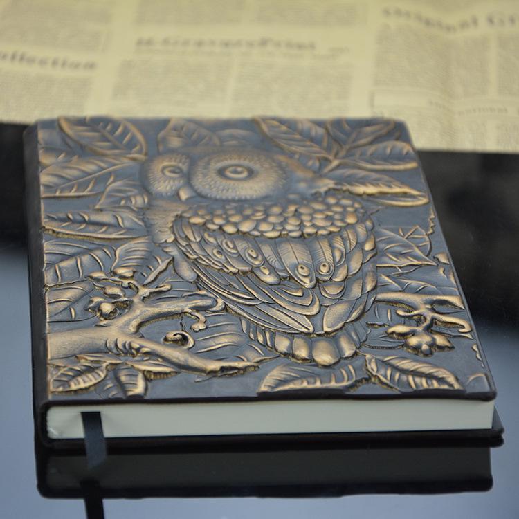 European Retro Owl Travel Souvenir Notebook