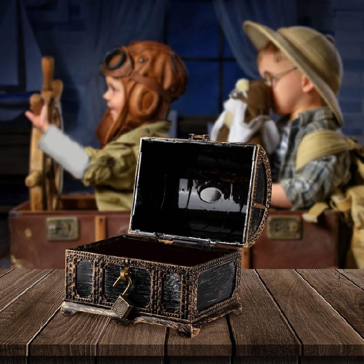 Child Safe ABS Pretend Treasure Box for Educational Role Playing and Daily Storage Tool