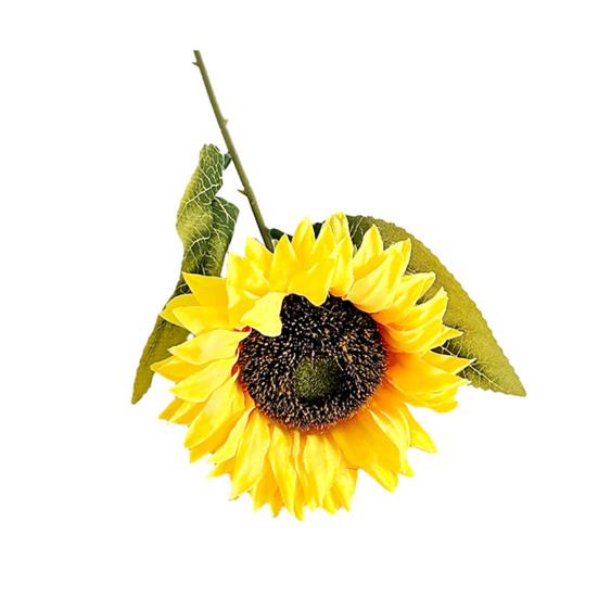 Artificial Flowers Realistic Sunflower Bouquet for Home Decoration UV-Resistant Fade-Free Adjustable Stem Living Room Bedroom Wedding Photo Props