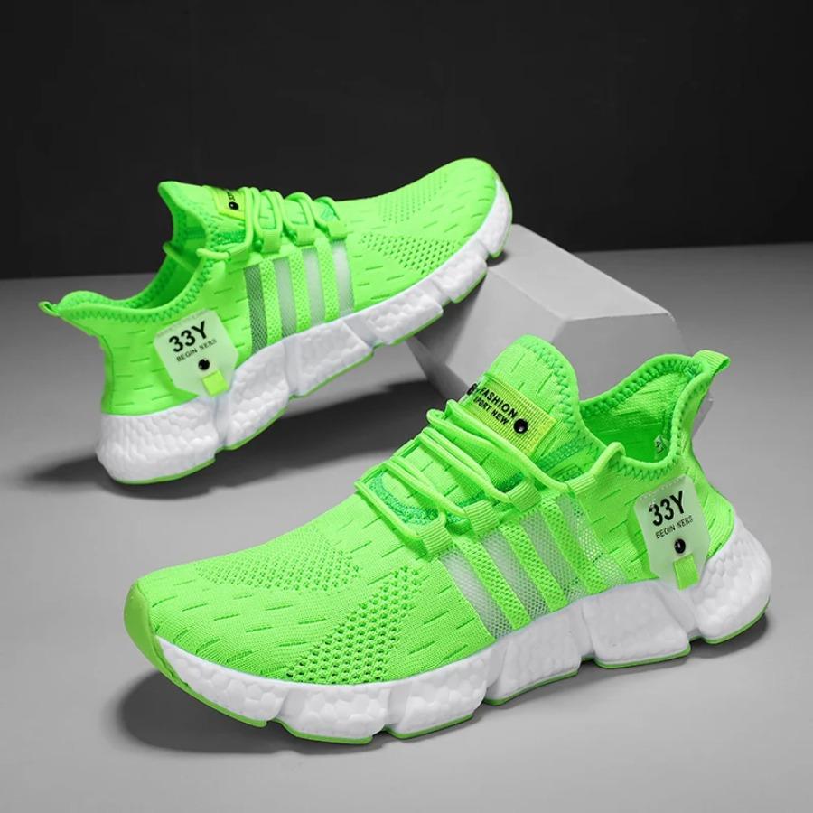 Breathable Mesh Men Shoes Trendy Lightweight Walking Flats Plus Size Male Tennis Sneakers Outdoor Running Fitness Shoes 2025