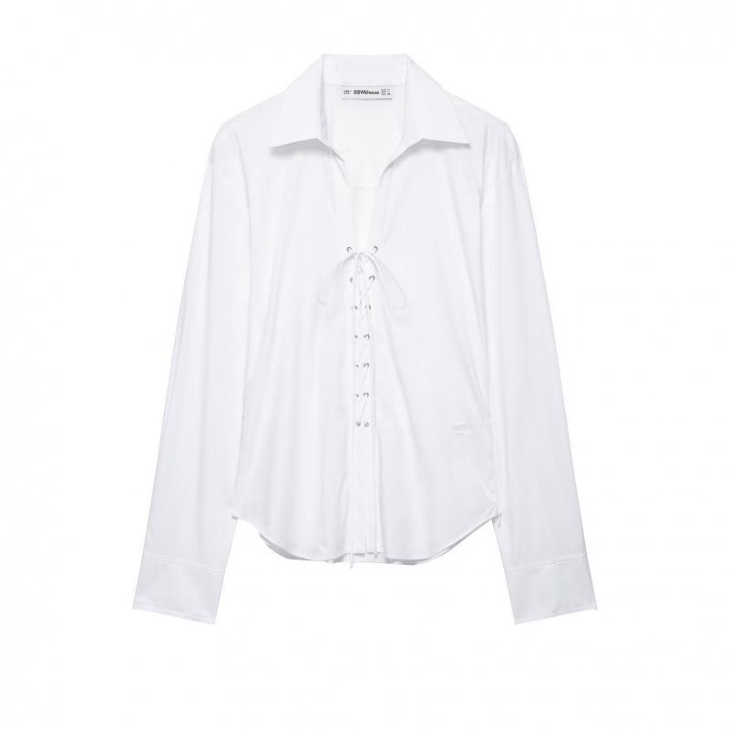 Spring 2026 European & American Style Slim-Fit Poplin Shirt Extra Small