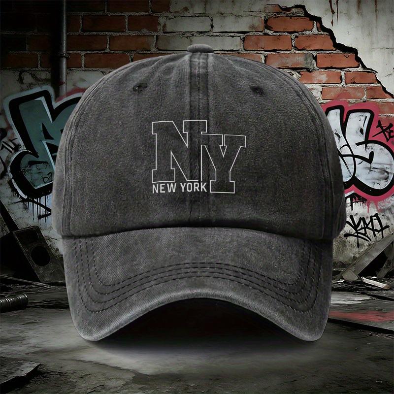 Pc Adjustable Denim Baseball Cap About NY NEW YORK Lightweight Printed WomenS Hat New York MenS Trendy Hat Ideal Gift