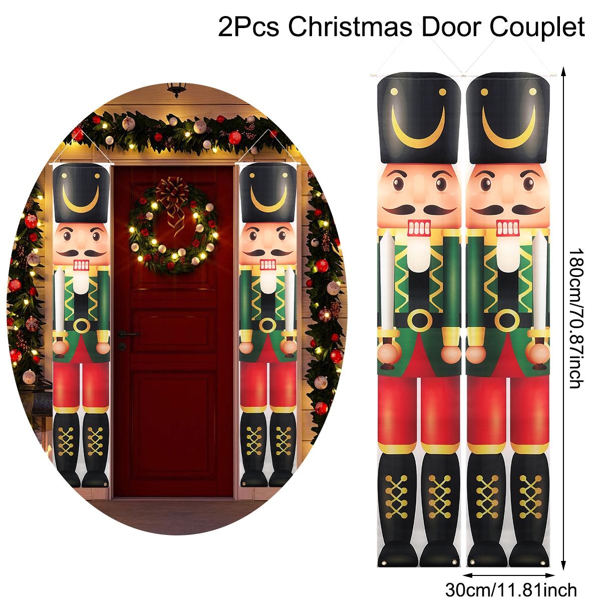 

Merry Christmas Door Banner Decoration 2026 Christmas Decor for Home Xmas Hanging Ornaments Navidad Noel Gifts New Year 2026