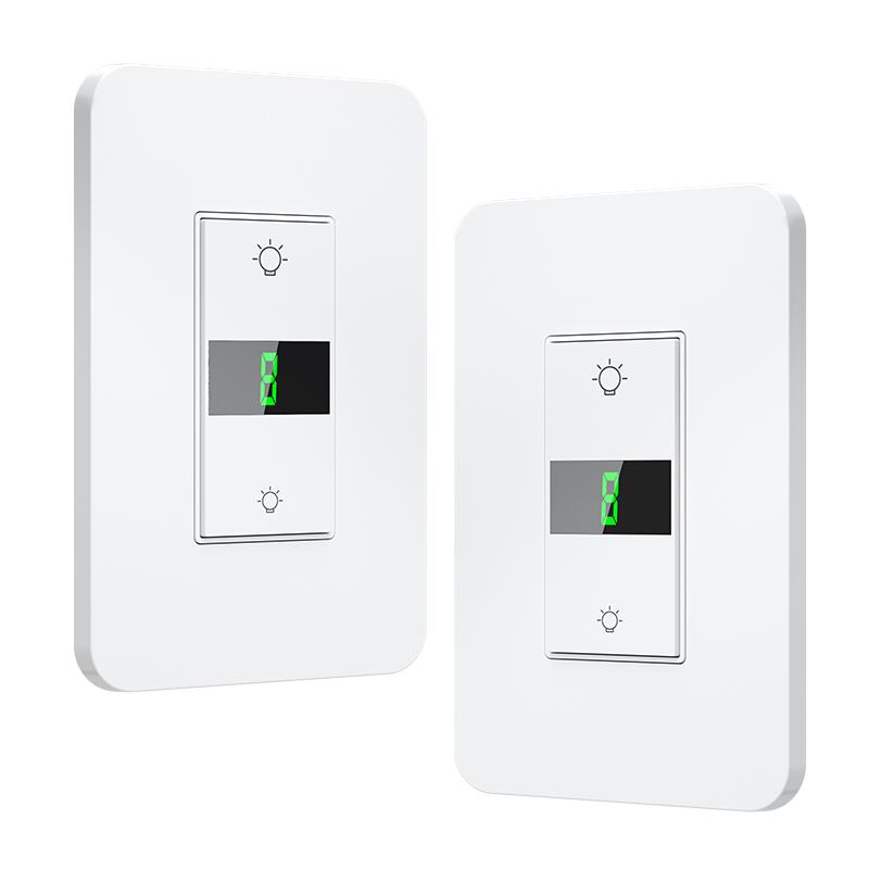 US 120 Style 3 Way Smart WIFI Wall Dimmer Switch Stepless Dimming Mobile App Remote Control,timing,countdown