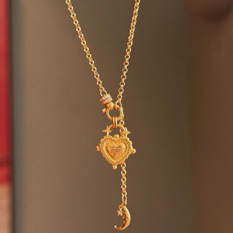 

Eternal Love Love Pendant Tassel Necklace Vintage Style Necklace