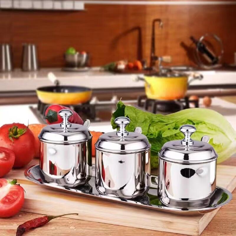 Chushan Hai 304 Stainless Steel Spherical Seasoning Jar